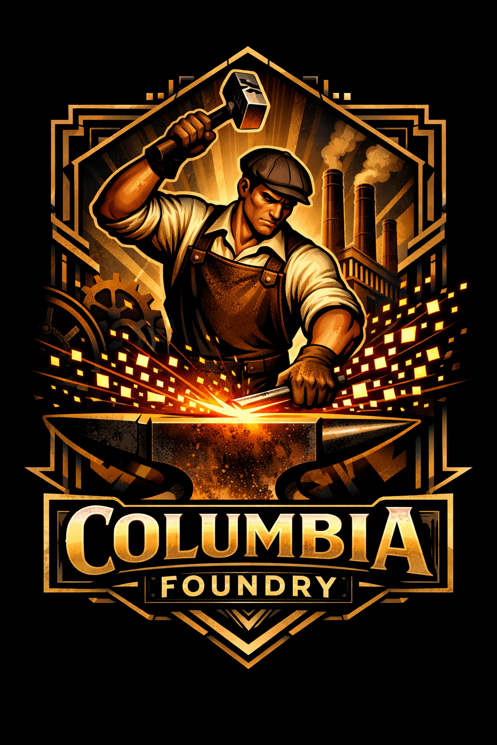 Columbia Foundry brand logo